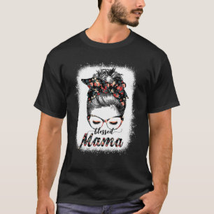 Camiseta Abençoada Mãe Mensageira Mulher Felz pascoa Mãe de