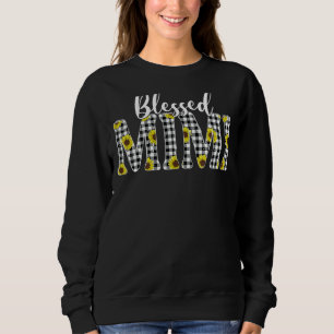 Camiseta Abençoada Mimi Hippie Dia de as mães de Girassol