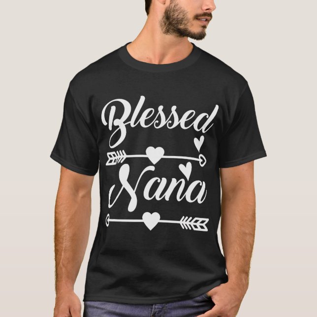Camiseta Abençoada Nana Cursive (Frente)