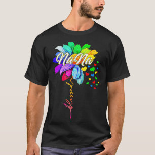Camiseta Abençoada Nana Flower Funny Avó avó Mimi