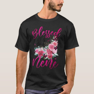 Camiseta Abençoada Por Ser Chamada Mãe Bonita De Flor De Ne
