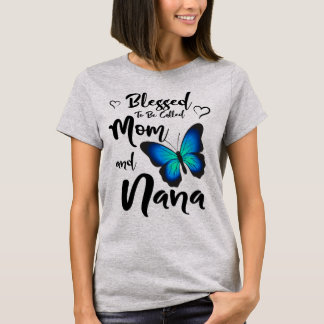 Camiseta Abençoada Por Ser Chamado De Nana E Yaya Leopard A