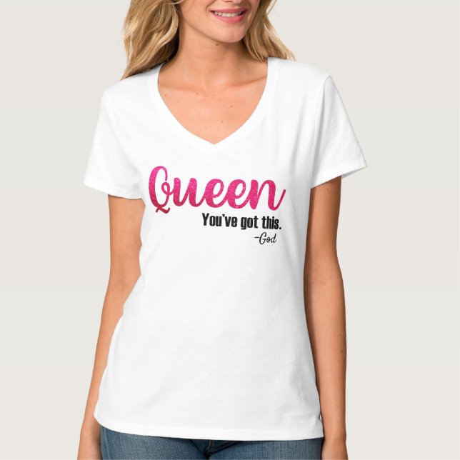 Camiseta Abençoada Rainha (Frente)