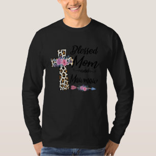 Camiseta Abençoada Seja Chamada Mãe e Mawmaw Engraçada Avó