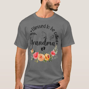 Camiseta Abençoadas Sejam Chamadas De Avó Mulheres Com Deco