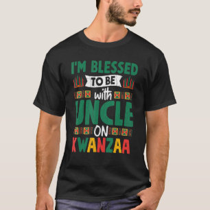 Camiseta Abençoado Com Tio Em Kwanzaa Divertido Afro-Americ