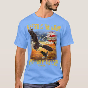 Camiseta Abençoado É A Nação Cujo Deus É O Senhor T-shir
