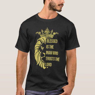 Camiseta Abençoado É O Homem Jesus Deus Deus Fé Cristã