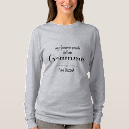 Camiseta Abençoado Gramma (texto negro)