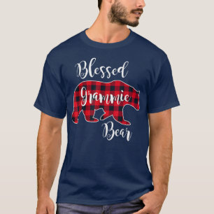 Camiseta Abençoado Grammie Bear Vermelho Buffalo - Xadrez G