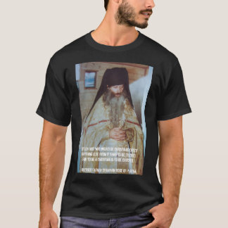 Camiseta Abençoado Padre Seraphim Rosa da Platina