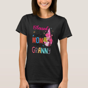 Camiseta Abençoado Por Chamar Mamãe E Avó Gnomos Cristãos