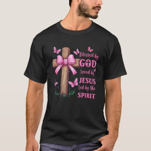 Camiseta Abençoado Por Deus Amado Pelo Arco De Coquetes Ros
