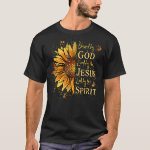 Camiseta Abençoado Por Deus - Amado Por Jesus, Girassol 1
