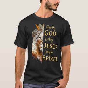 Camiseta Abençoado Por Deus - Amado Por Jesus, Leão