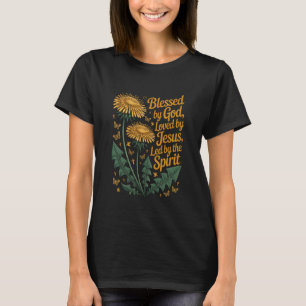 Camiseta Abençoado por Deus Amado por Jesus Levado pelo Esp