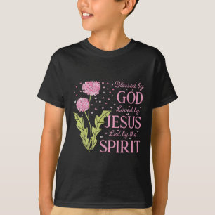 Camiseta Abençoado Por Deus Amado Por Jesus Liderado Pelo E