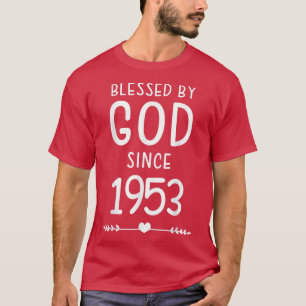 Camiseta Abençoado Por Deus Desde O Aniversário Cristão De