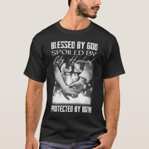 Camiseta Abençoado Por Deus Meu Marido Protegido Por Ambos