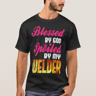 Camiseta Abençoado Por Deus, Mimado Por Solder Funny Wif