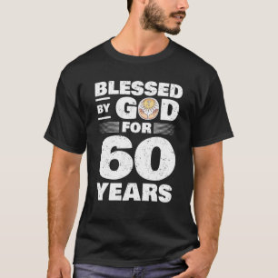 Camiseta Abençoado Por Deus Por 60 Anos - 60 Anos De Aniver