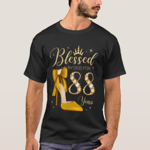Camiseta Abençoado Por Deus Por 88 Anos De Idade, 88º Anive