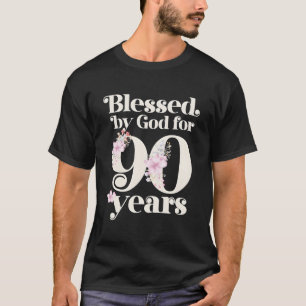 Camiseta Abençoado Por Deus Por 90 Anos