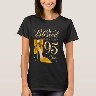 Camiseta Abençoado Por Deus Por 95 Anos De Idade, 95º Anive