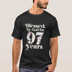 Camiseta Abençoado por Deus por 97 anos