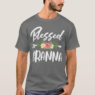 Camiseta Abençoado por ser chamado de Design de Seta Floral