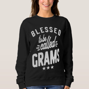 Camiseta Abençoado Por Ser Chamado De Gramas Mamãe Avó
