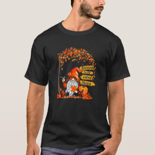 Camiseta Abençoado Por Ser Chamado De Não-Gnomo Pumpkin Cai