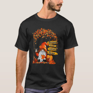 Camiseta Abençoado Por Ser Chamado De Não-Gnomo Pumpkin Cai