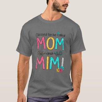Camiseta Abençoado Por Ser Chamado Mãe E Dia de as mães Mim