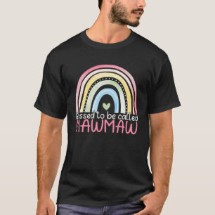 Camiseta Abençoado por ser chamado Mawmaw Rainbow Day B