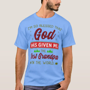 Camiseta Abençoado Que Deus Me Deu O Melhor Avô Em
