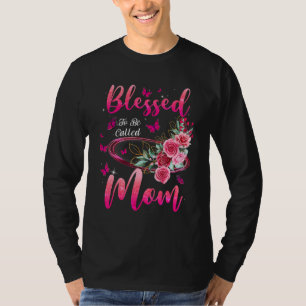 Camiseta Abençoado Seja Chamada Mãe Vovó Excelente Vovó Mot