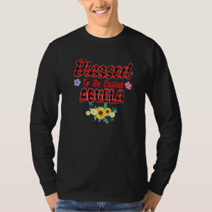 Camiseta Abençoado Seja Chamado Abuela Sunflower Abuela Mot