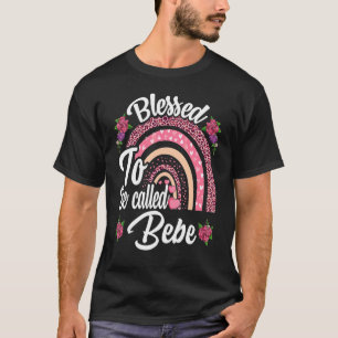 Camiseta Abençoado Seja Chamado Bebe Cute Rainbow Para Mães