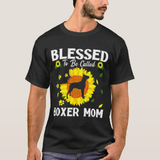 Camiseta Abençoado Seja Chamado Boxer Mãe Flor