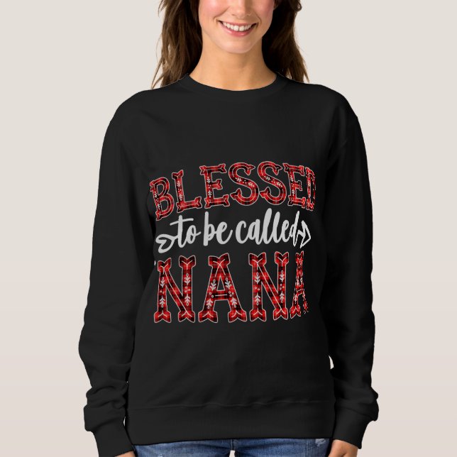 Camiseta Abençoado Seja Chamado De Deco De Natal Da Xadrez  (Frente)