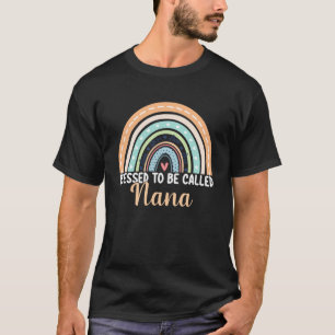 Camiseta Abençoado seja chamado de Nana Rainbow Madre Day N