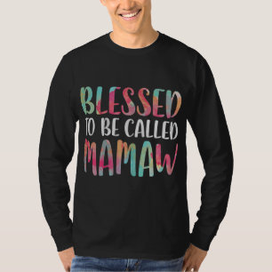 Camiseta Abençoado Seja Chamado Dia de as mães De Mamaw