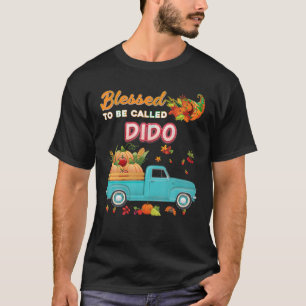Camiseta Abençoado Seja Chamado Dido Pumpkin Truck Thanksgi