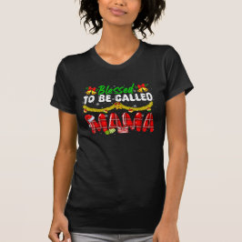 Camiseta Abençoado Seja Chamado Família Mamã De Crianças De