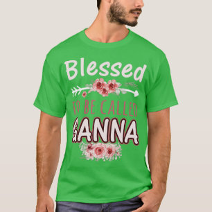 Camiseta Abençoado Seja Chamado Ganna Linda Flor Floral
