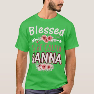 Camiseta Abençoado Seja Chamado Ganna Linda Flor Floral