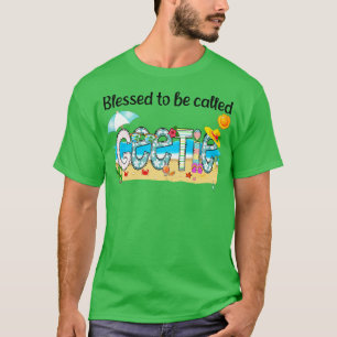 Camiseta Abençoado Seja Chamado Geetie Summer Beach Happy M