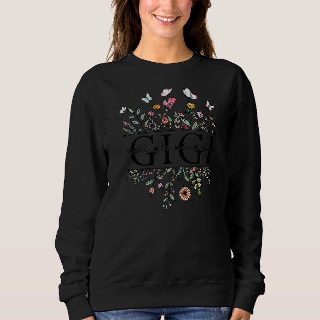 Camiseta Abençoado Seja Chamado Gigi Floral Dia de as mães (Frente)