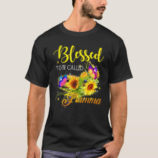 Camiseta Abençoado Seja Chamado Gramma Dia de as mães De Gi